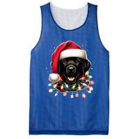 Black Lab Labrador Christmas Tree Light Pajama Dog Xmas  Mesh Reversible Basketball Jersey Tank