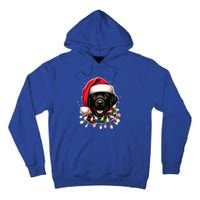 Black Lab Labrador Christmas Tree Light Pajama Dog Xmas  Tall Hoodie