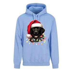 Black Lab Labrador Christmas Tree Light Pajama Dog Xmas  Unisex Surf Hoodie