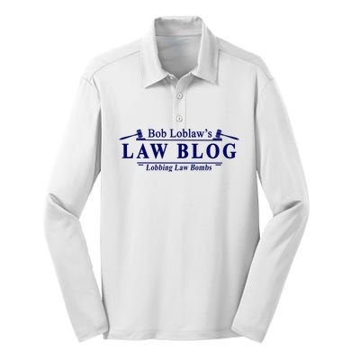 BOB LOBLAW'S LAW BLOG FUNNY MEME Silk Touch Performance Long Sleeve Polo