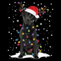 Black Lab Labrador Christmas Tree Light Pajama Dog Xmas Gift Backpack