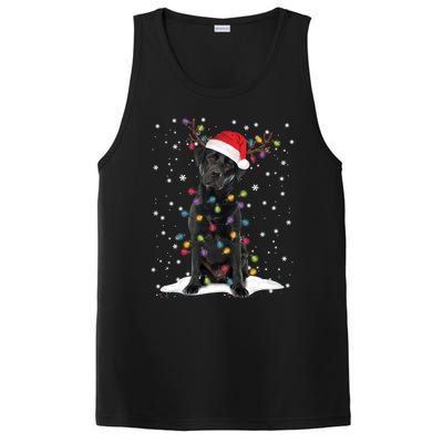 Black Lab Labrador Christmas Tree Light Pajama Dog Xmas Gift PosiCharge Competitor Tank