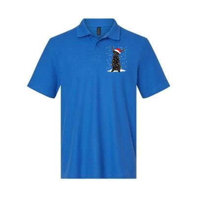 Black Lab Labrador Christmas Tree Light Pajama Dog Xmas Gift Softstyle Adult Sport Polo