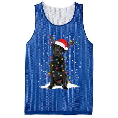 Black Lab Labrador Christmas Tree Light Pajama Dog Xmas Gift Mesh Reversible Basketball Jersey Tank