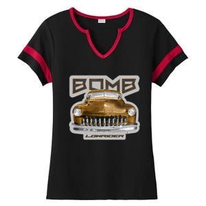 Bomb Lowrider Low Rider Car Ladies Halftime Notch Neck Tee