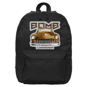 Bomb Lowrider Low Rider Car 16 in Basic Backpack