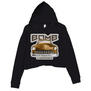 Bomb Lowrider Low Rider Car Crop Fleece Hoodie