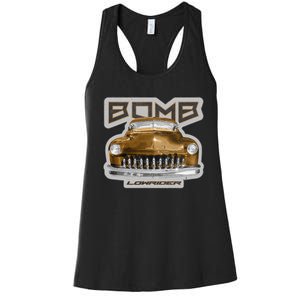 Bomb Lowrider Low Rider Car Women's Racerback Tank