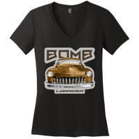 Bomb Lowrider Low Rider Car Women's V-Neck T-Shirt