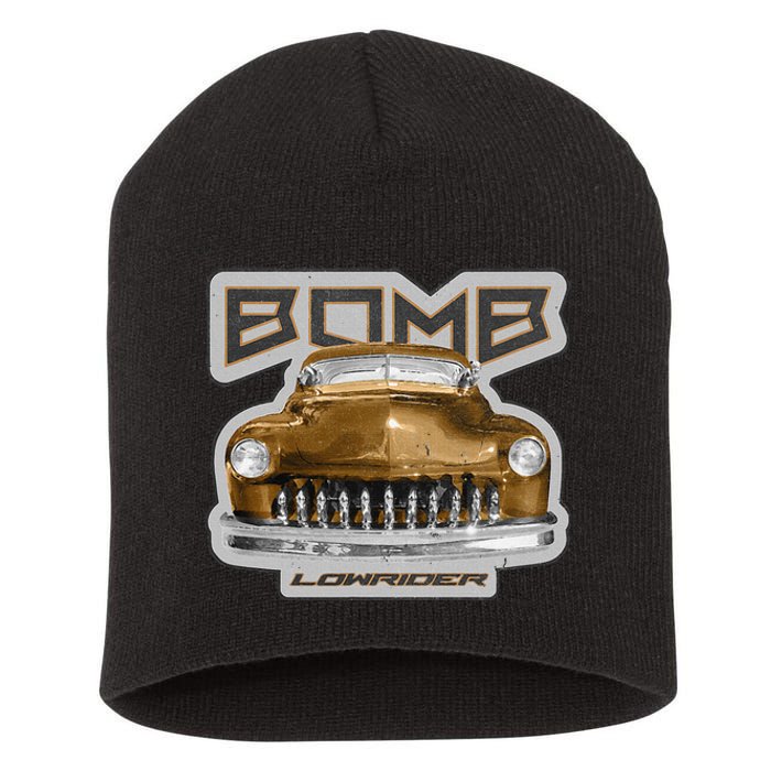 Bomb Lowrider Low Rider Car Short Acrylic Beanie