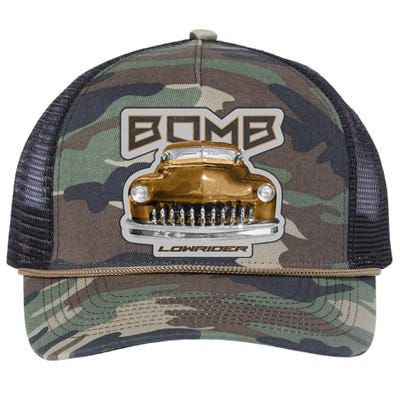 Bomb Lowrider Low Rider Car Retro Rope Trucker Hat Cap