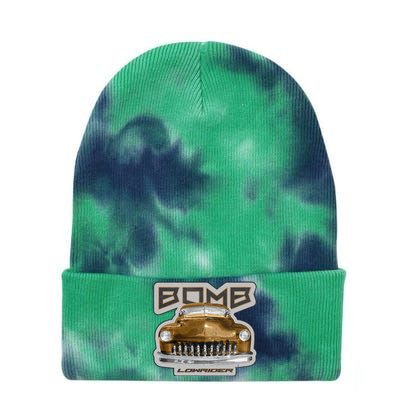 Bomb Lowrider Low Rider Car Tie Dye 12in Knit Beanie