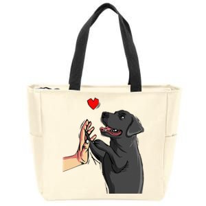 Black Lab Labrador Retriever Zip Tote Bag