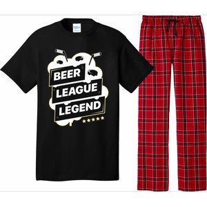 Beer League Legend Hockey Gift Pajama Set