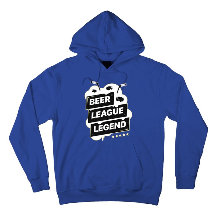 Beer League Legend Hockey Gift Hoodie