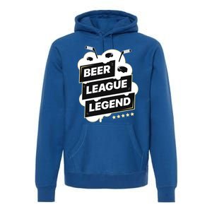 Beer League Legend Hockey Gift Premium Hoodie