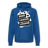 Beer League Legend Hockey Gift Premium Hoodie