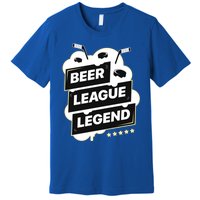 Beer League Legend Hockey Gift Premium T-Shirt