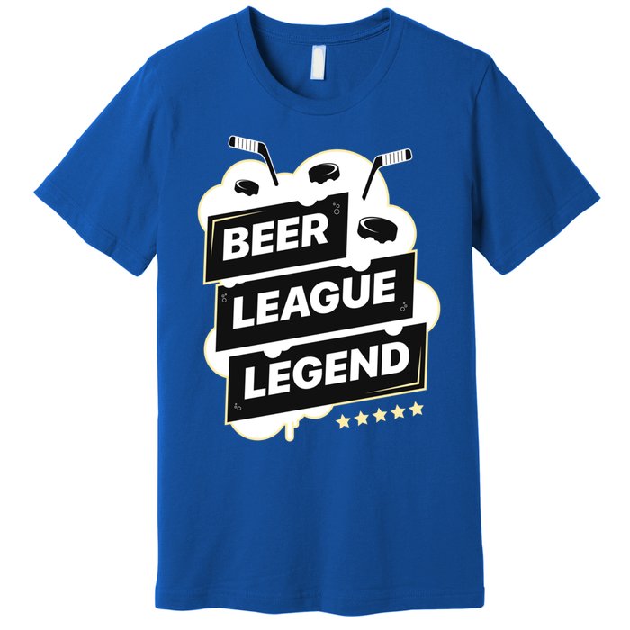 Beer League Legend Hockey Gift Premium T-Shirt