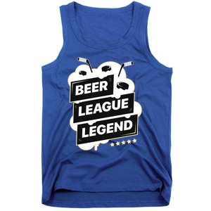 Beer League Legend Hockey Gift Tank Top