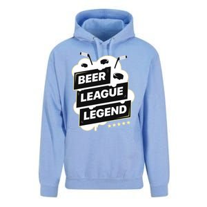 Beer League Legend Hockey Gift Unisex Surf Hoodie