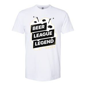 Beer League Legend Hockey Gift Softstyle CVC T-Shirt