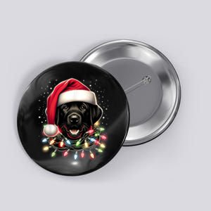 Black Lab Labrador Christmas Tree Light Pajama Dog Xmas Button