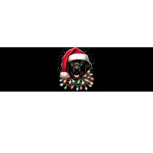 Black Lab Labrador Christmas Tree Light Pajama Dog Xmas Bumper Sticker