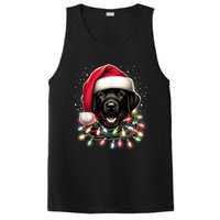 Black Lab Labrador Christmas Tree Light Pajama Dog Xmas PosiCharge Competitor Tank