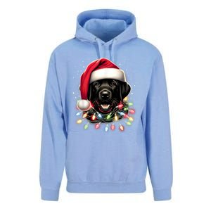 Black Lab Labrador Christmas Tree Light Pajama Dog Xmas Unisex Surf Hoodie