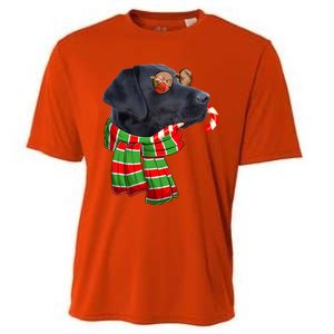 Black Lab Labrador Dog Owners Christmas Xmas Holiday Party Gift Cooling Performance Crew T-Shirt