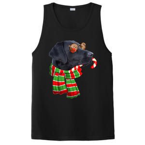 Black Lab Labrador Dog Owners Christmas Xmas Holiday Party Gift PosiCharge Competitor Tank