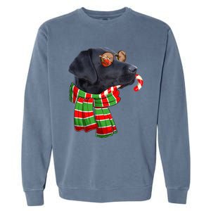 Black Lab Labrador Dog Owners Christmas Xmas Holiday Party Gift Garment-Dyed Sweatshirt