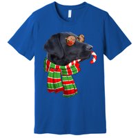 Black Lab Labrador Dog Owners Christmas Xmas Holiday Party Gift Premium T-Shirt