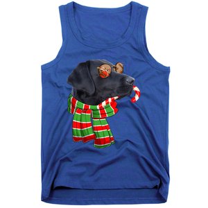 Black Lab Labrador Dog Owners Christmas Xmas Holiday Party Gift Tank Top