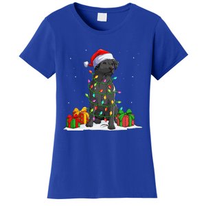 Black Lab Labrador Christmas Lights Pajama Dog Lover Xmas Women's T-Shirt