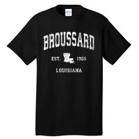 Broussard Louisiana La Vintage Athletic Sports Tall T-Shirt