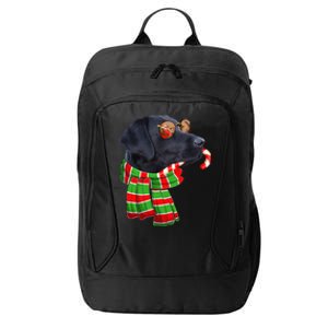 Black Lab Labrador Dog Owners Christmas Xmas Holiday Party City Backpack