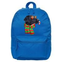 Black Lab Labrador Dog Owners Christmas Xmas Holiday Party 16 in Basic Backpack