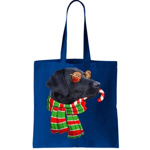 Black Lab Labrador Dog Owners Christmas Xmas Holiday Party Tote Bag