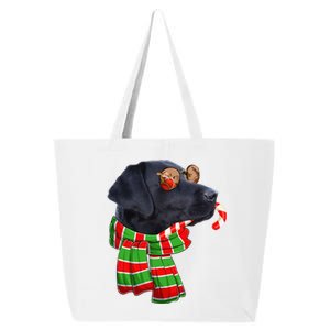 Black Lab Labrador Dog Owners Christmas Xmas Holiday Party 25L Jumbo Tote