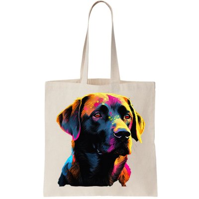 Black Labrador Lover Colorful Pop Art Black Lab Bag