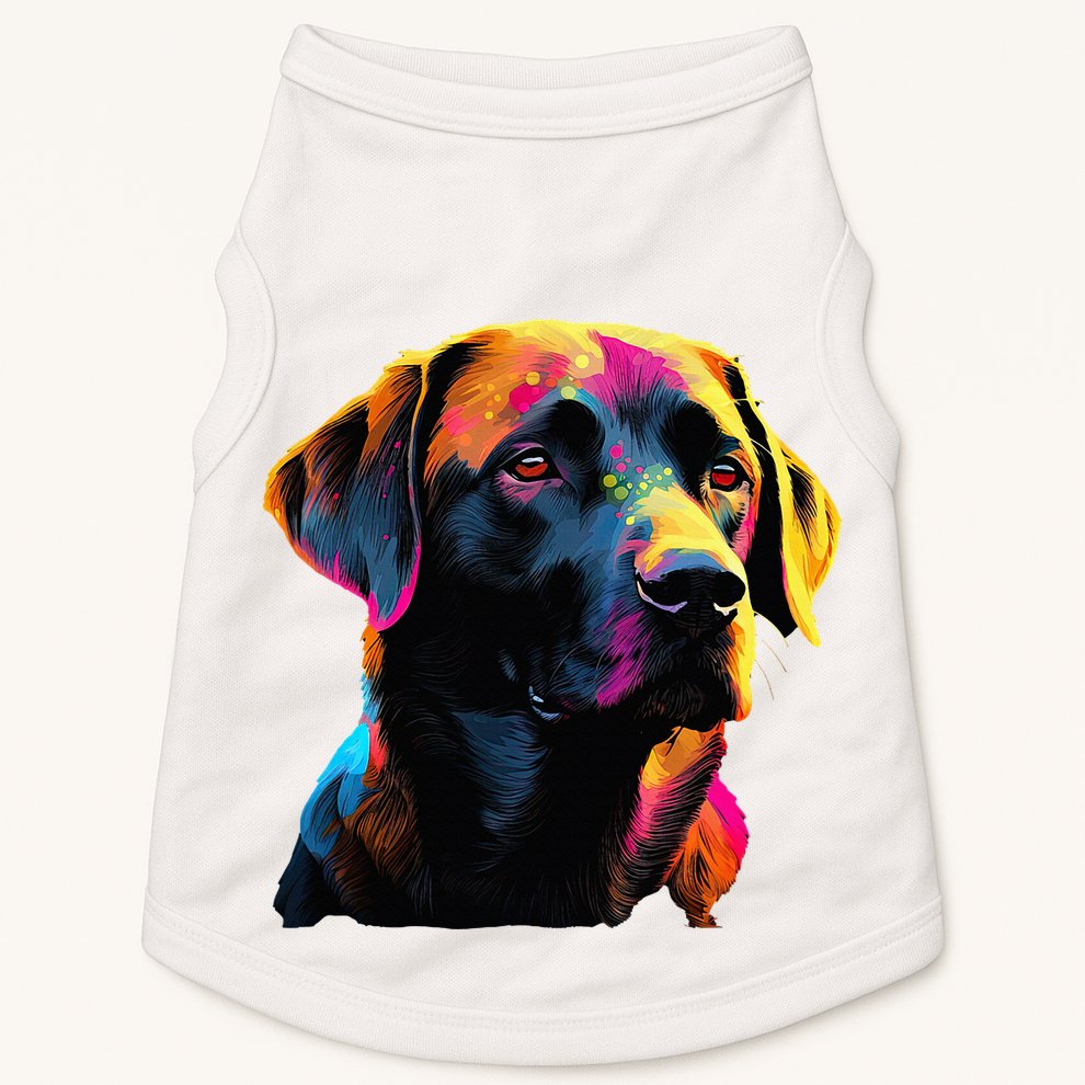 Black Labrador Lover Colorful Pop Art Black Lab Doggie Tank