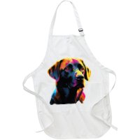 Black Labrador Lover Colorful Pop Art Black Lab Apron