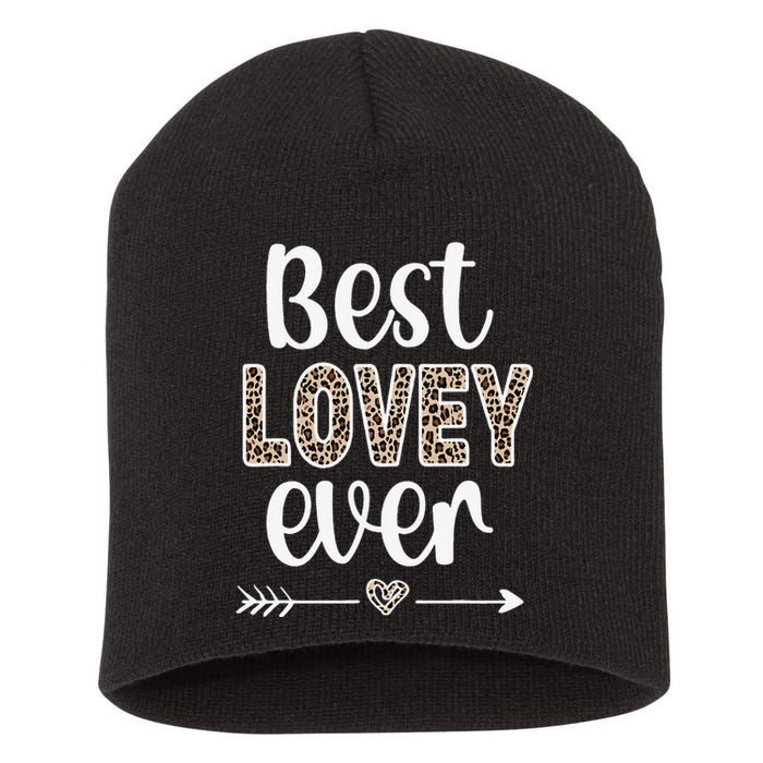 Best Lovey Lovey Grandmother Appreciation Lovey Grandma Short Acrylic Beanie