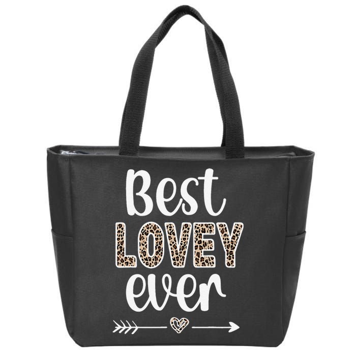 Best Lovey Lovey Grandmother Appreciation Lovey Grandma Zip Tote Bag