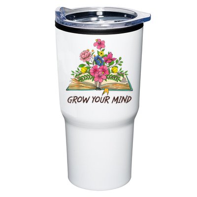 Book Lover Librarian Grow Your Mind Reading Teacher Flower Tumbler