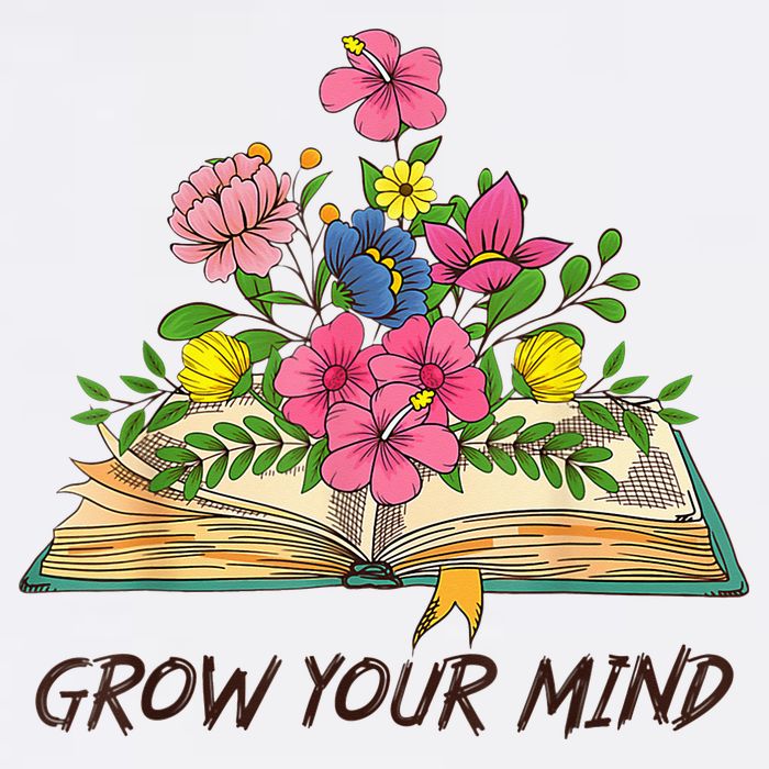 Book Lover Librarian Grow Your Mind Reading Teacher Flower Tank Top