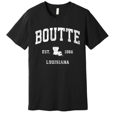 Boutte Louisiana La Vintage Athletic Sports Premium T-Shirt