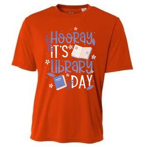 Bookworm Library Librarian Hooray ItS Library Day Gift Cooling Performance Crew T-Shirt